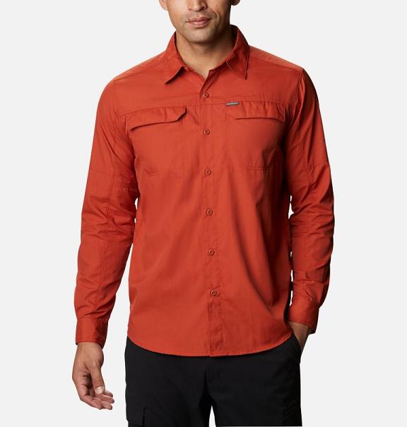 Columbia Silver Ridge II Shirts Red For Men's NZ19263 New Zealand